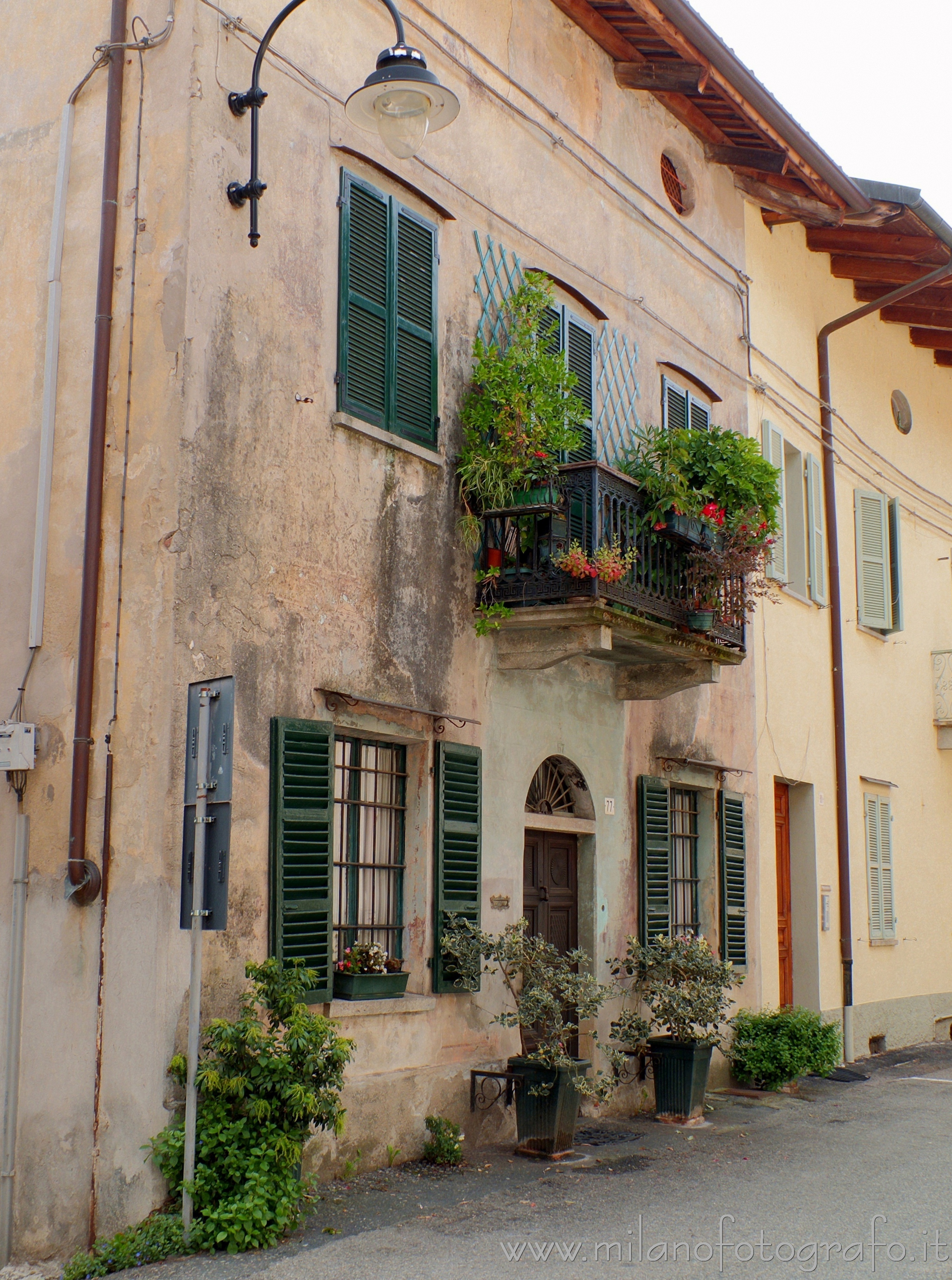 Piverone (Torino, Italy) - Old house of the town decorated with flowers and plants